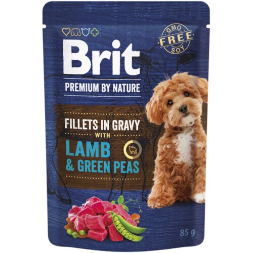 Brit fileti za pse u sosu Lamb &amp;amp; Green Peas 85g Slike