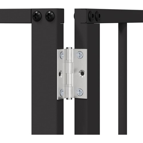  Vrata za pse 2 pcs Crna 60 x 80 cm Cinkani čelik Slike