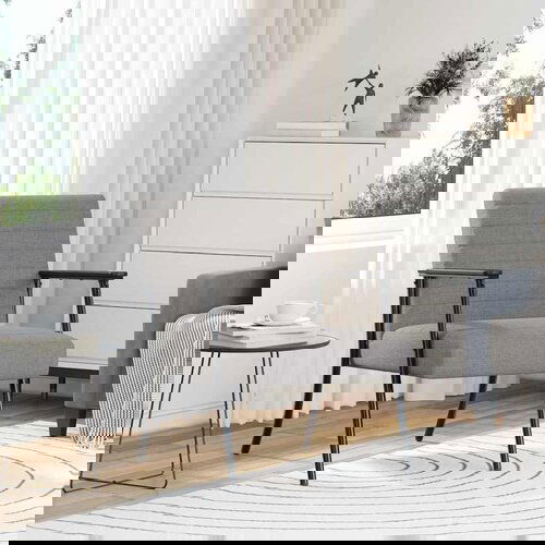 VidaXL fotelja Sivo-smeđa 59 x 75 x 78 cm tkanina Slike