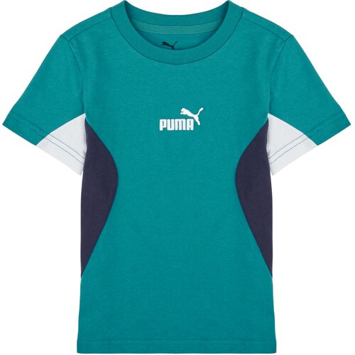 Puma ESS BLOCK TEE B Zelena Cijene