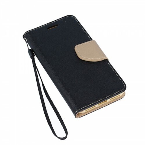  Preklopna torbica Fancy Diary Samsung Galaxy A54 - črno zlata Slike
