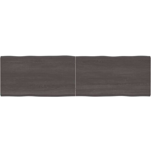 Stolna Mizna plo&amp;scaron;ča temno siva 180x50x4 cm obdelana trdna hrastovina, (20979797) Slike