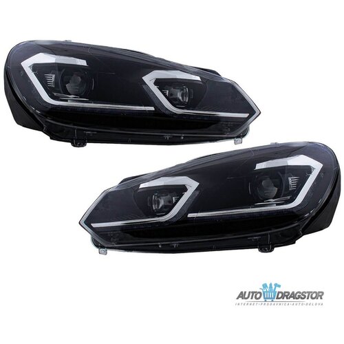  Vw golf 6 2008-2012 farovi zatamljeni sa motorom za podešavanje farova golf 7.5 look-set 2KOM Cene
