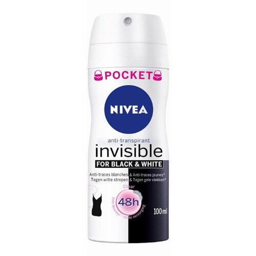 Nivea Invisible Black & White Clear antiperspirant v pršilu za ženske 100 ml Cene