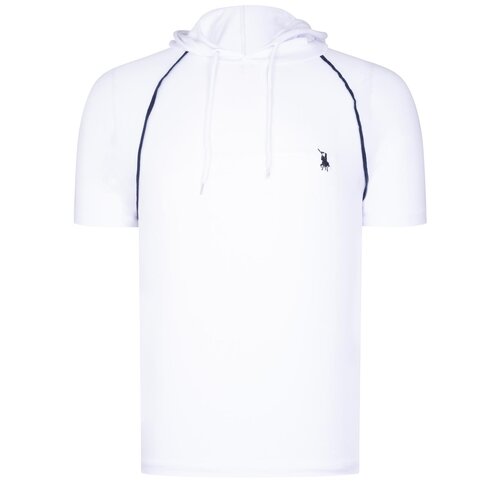 Dewberry T8570 HOODED MEN&amp;#039;S T-SHIRT-PLAIN WHITE Slike