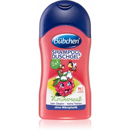 Bübchen Kids Shampoo & Shower II šampon in gel za prhanje 2v1 potovalno pakiranje Himbeere 50 ml