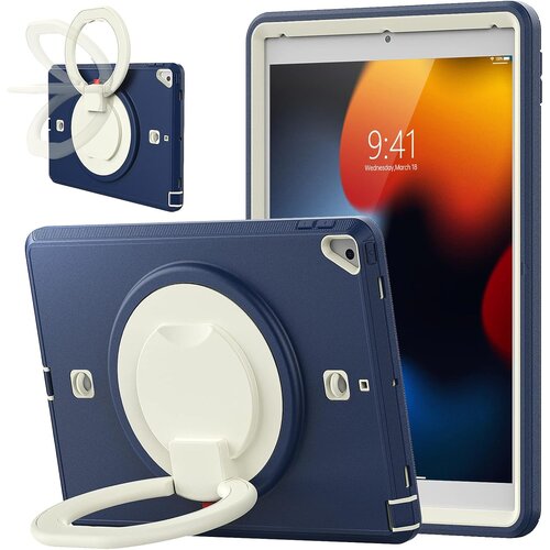 NIKCORP Ovitek za iPad Mini 5 / 4 7.9, trpežna za&scaron;čita s 360&deg; vrtljivim stojalom, držalom za roko in naramnim pasom, siv, moderndesign, (5000138877) Cene