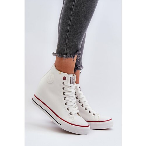 Kesi Women's Wedge Sneakers Cross Jeans White Slike