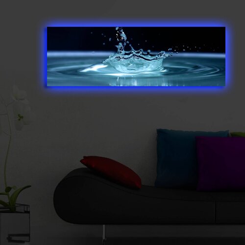 Opviq Slika na platnu sa LED osvetljenjem 30x90cm Cijene