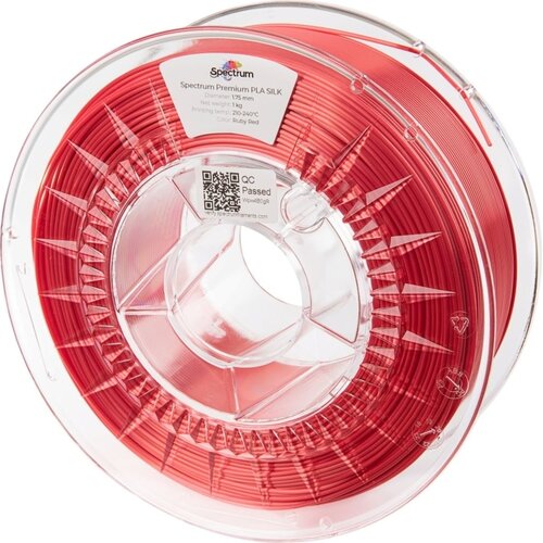 Spectrum SILK PLA Ruby Red, 1.75 mm (1.000 g) Slike