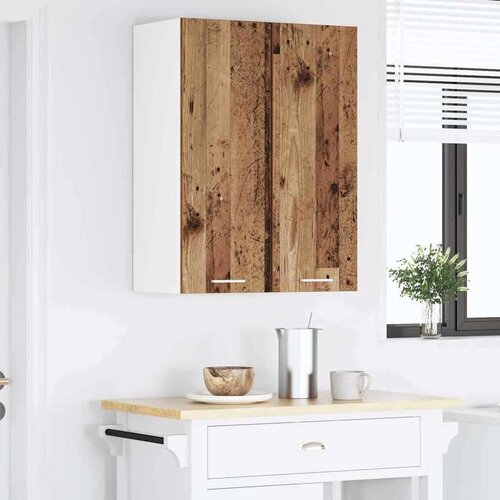  Viseći ormarić Riga 2 pcs Beton siva i bijela 30 x 31 x 80 cm Slike