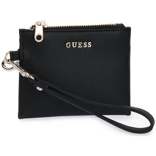 Guess Denarnice BLA SMALL FLAT TOP ZIP Črna Cene
