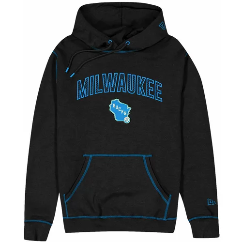 New Era Milwaukee Bucks City Edition 2023 Black pulover s kapuco