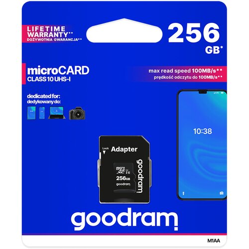  MicroSD spominska kartica 256GB UHS-I + adapter Cene