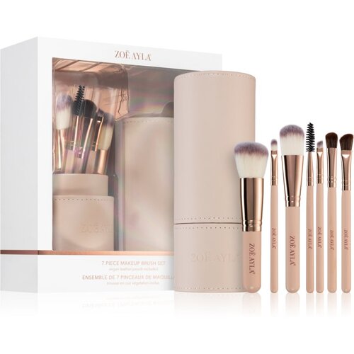 Zoë Ayla Makeup Brush Set 7 Piece set čopičev z etuijem Cene