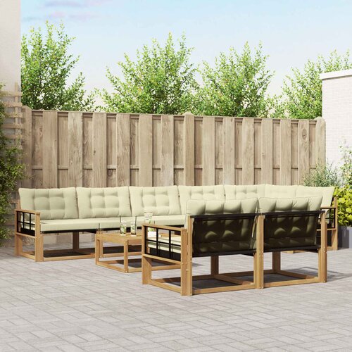  Set vanjskih sofa 9 kom. Bijela i krem Cijene