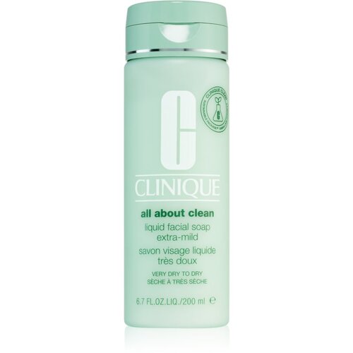 Clinique Liquid Facial Soap Extra Mild milo za suho in zelo suho kožo 200 ml za ženske Slike