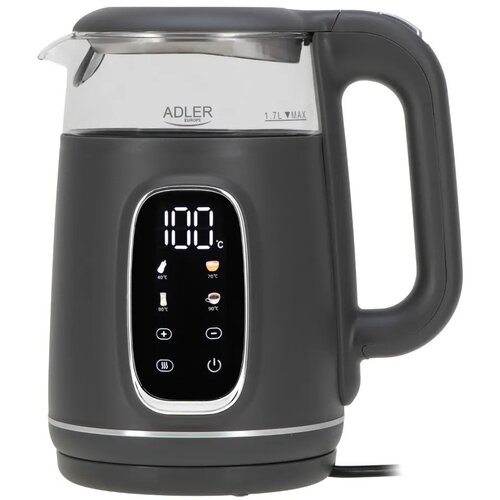 Adler Grelnik vode AD 1305-GS, 2200W, 1.7L, LED, sivo-srebrn, (5000007909) Slike