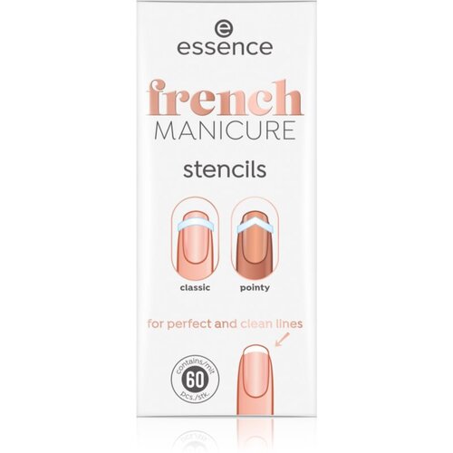 Essence French MANICURE &amp;scaron;ablone za francusku manikuru 60 kom Slike
