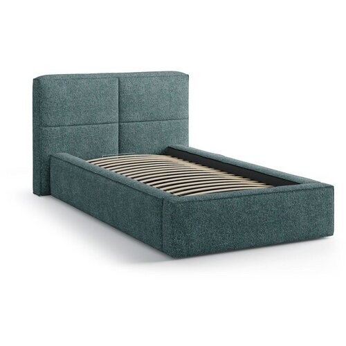 Micadoni Tirkizni tapecirani krevet s prostorom za odlaganje s podnicom 90x200 cm Darren &amp;ndash; Slike