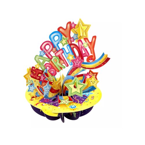 Santoro Pirouettes - Čestitka 3D - Pirouettes, Happy Birthday - Shooting Stars Cene