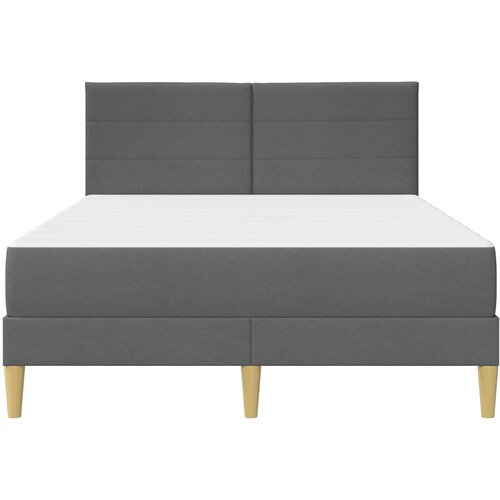  Krevetna konstrukcija Tamno siva 120 x 190 cm Poliester Slike