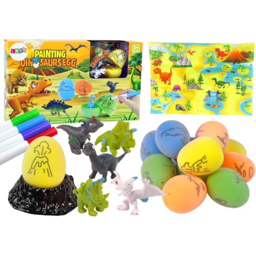 DIY Egg Painting Dinosaurs Kit Cene