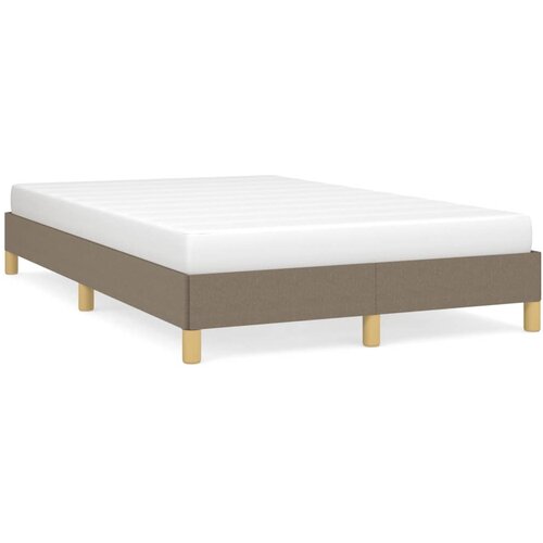 VidaXL Okvir kreveta Taupe 120x190 cm Tkanina Slike