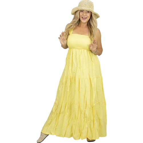 Pri Summer boho strapless maxi dress with ruffles SOLEA Cijene