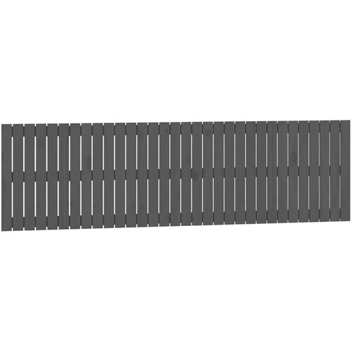 Maison Chic stensko posteljno vzglavje - vzglavna omarica - nočna omarica sivo 204x3x60 cm trdna borovina, (21706917) Cene