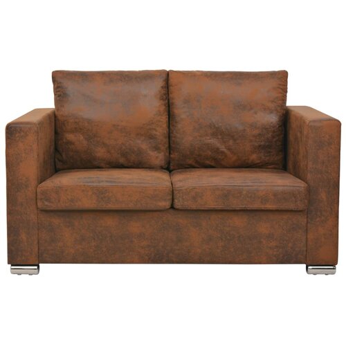 Maison Chic kavč - Sofa - Kanape dvosed 137x73x82 cm umetno semiš usnje, (21727206) Cene