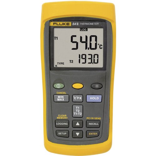 FLUKE Temperaturna merilna naprava 54IIB 50HZ -250 do +1767 &amp;deg;C tip tipala E\, J\, K\, N\, R\, S\, T kalibracija narejena po: delovnih standardih\,, (20634250) Slike