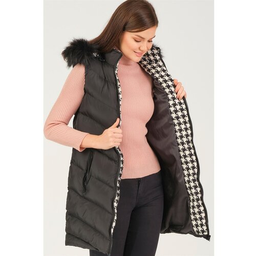 Dewberry Z6709 CREMONA WOMEN&amp;#039;S VEST-BLACK Slike
