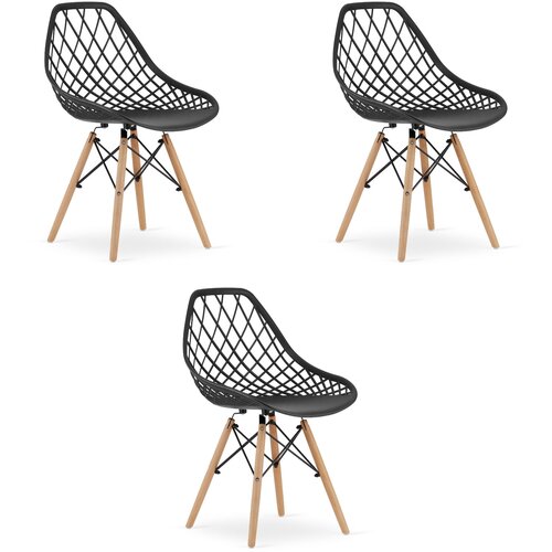 Brandless Stol SAKAI - črn x 3, (22030816) Cene
