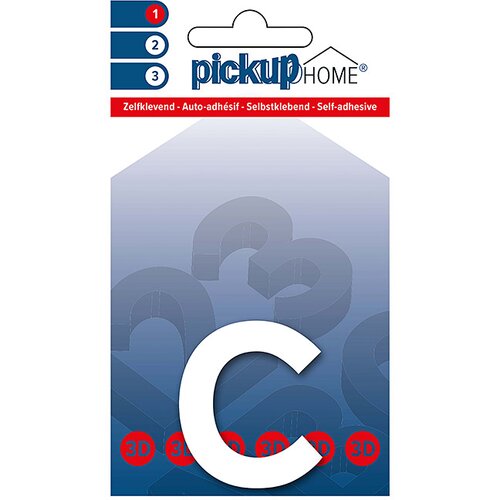 Rio Črka Pickup 3D Home Rio (Motiv: c, vi&amp;scaron;ina: 6 cm, bele barve) Slike