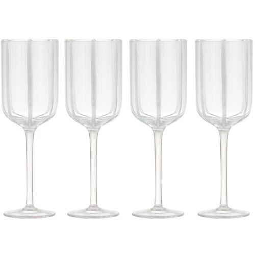 Ladelle Kozarci za vino v kompletu 4 ks 350 ml Stripe – Cene