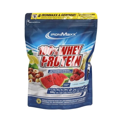 IRONMAXX 100% whey protein - 500 g u vrećici - limun-jogurt Cijene