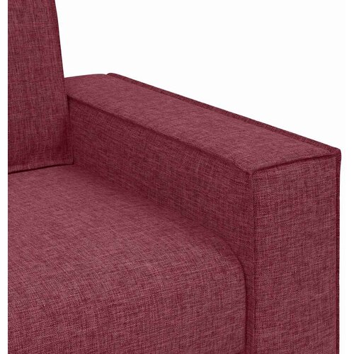  Trosjed Kauč Vino Crvena 180 cm Tkanina Slike