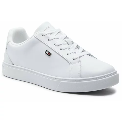 Tommy Hilfiger Superge Flag Court Sneaker FW0FW08072 White YBS