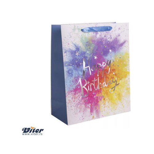  Viter kesa happy birthday in spilled paint l ( 370328 ) Cene