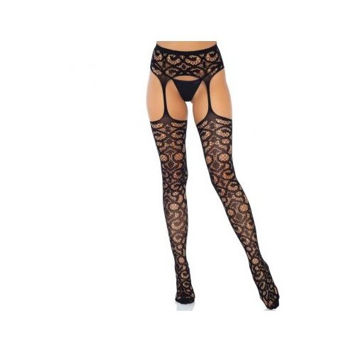 Leg Avenue Nogavice s pasom Scroll Lace Cene