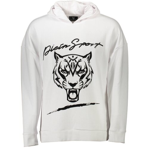 Plein Sport SWEATSHIRT WITHOUT ZIP MAN WHITE Cene