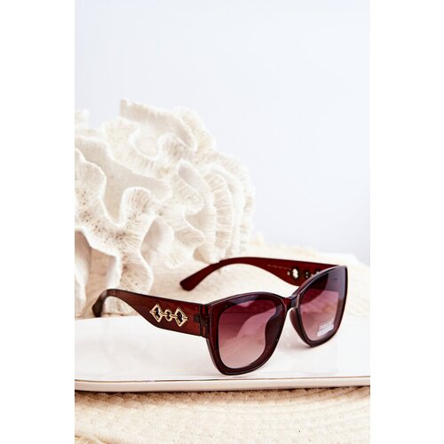 Kesi UV400 Women's Sunglasses - Dark Brown Cene