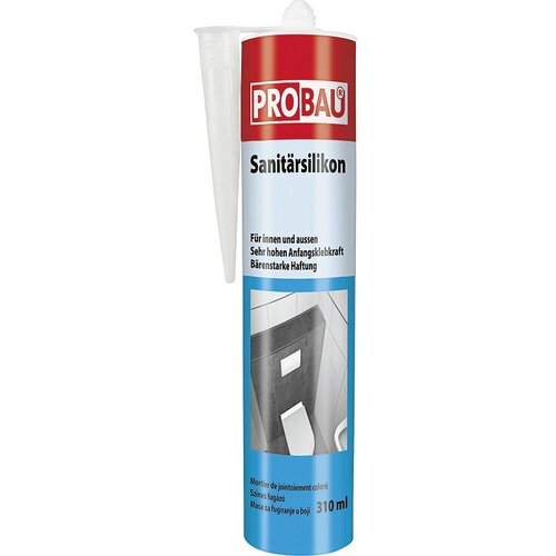 PROBAU Sanitarna silikonska tesnilna masa (310 ml, bela) Cene