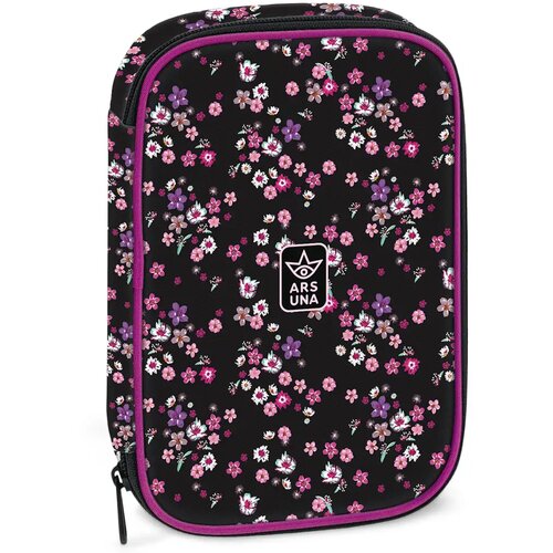 Ars Una pearl blossom black cvjetna vi&scaron;eslojna pernica 15,5x22,5x4,5cm Cijene