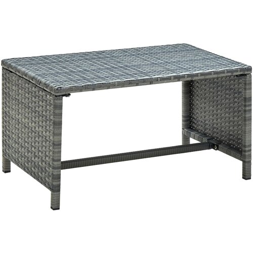  Stolić za kavu antracit 70 x 40 x 38 cm od poliratana Cene