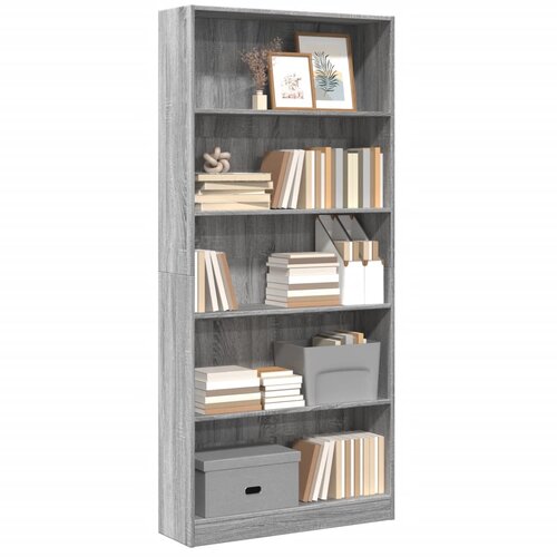 VidaXL Regal za knjige boja hrasta 80x24x176 cm konstruirano drvo Slike