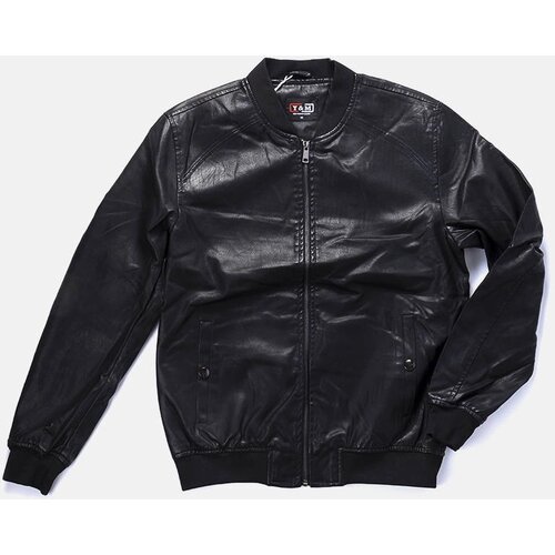 Gemre Black men's faux leather bomber jacket Ysitie Cijene