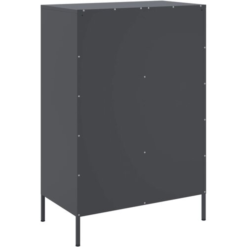  Visoka komoda antracit 68x39x101,5 cm od čelika Slike