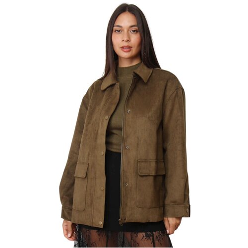 La Modeuse Jakne &amp;amp; Blazerji 76086_P180130 Kaki Slike